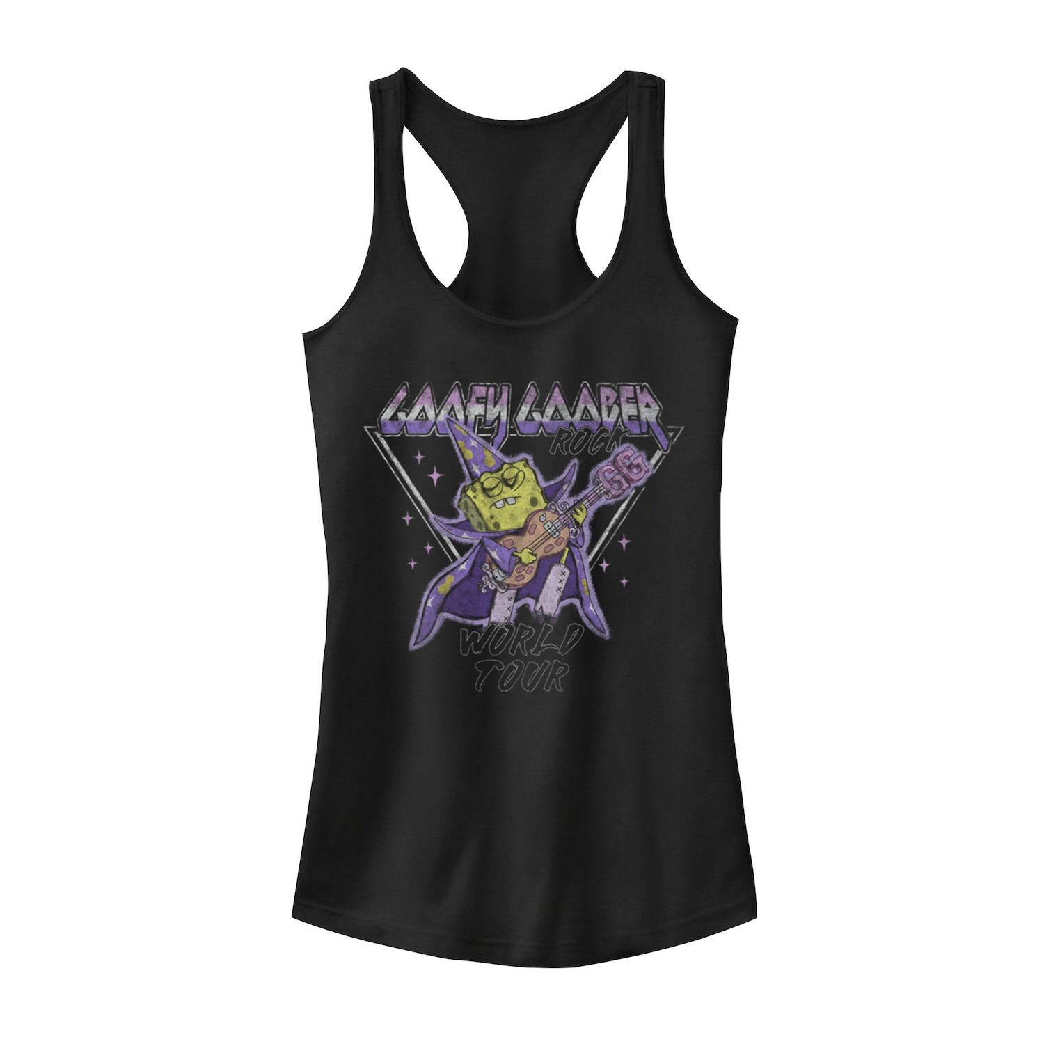 

Майка с графическим изображением Goofy Goober Rock World Tour для юниоров Nickelodeon SpongeBob SquarePants Nickelodeon