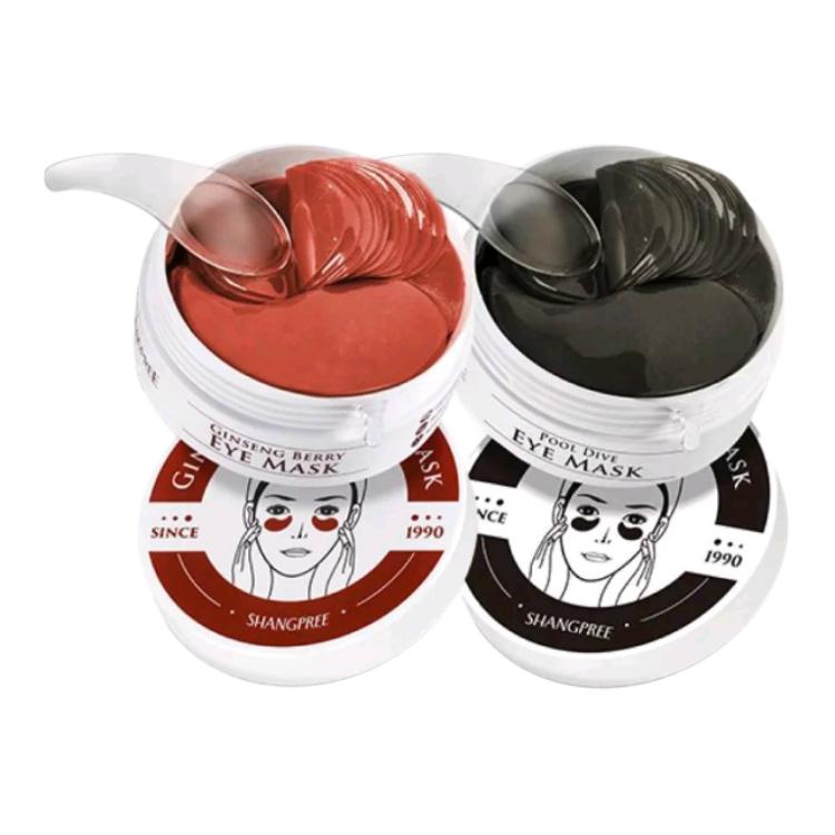 

SHANGPREE Набор патчей для глаз Red Eye Masks против морщин, подтяжка и увлажнение 60 штук + 60 штук