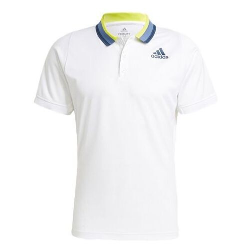 

Футболка flft polo pb hr теннисные дышащие спортивные поло с коротким рукавом Adidas, белый