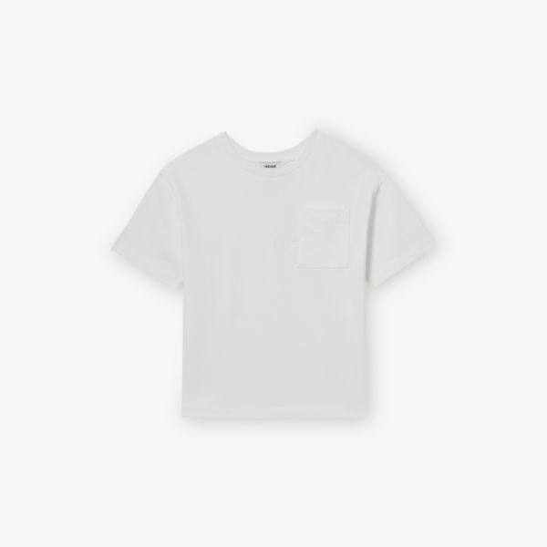 

Футболка оверсайз из хлопкового джерси Tane 9-13 лет Reiss, белый