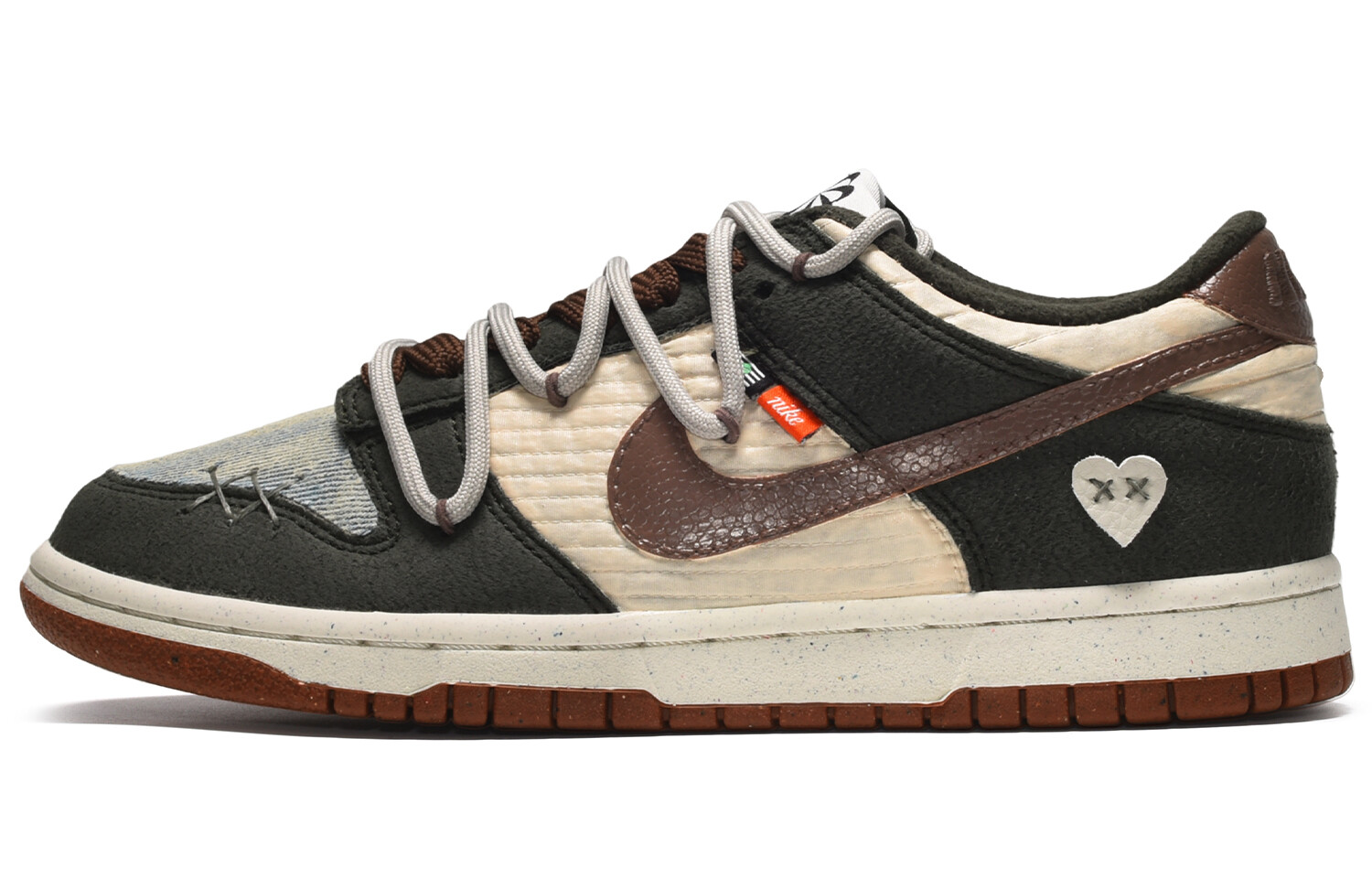 

Кроссовки Nike Dunk Skateboard Shoes Men Low-Top White Brown