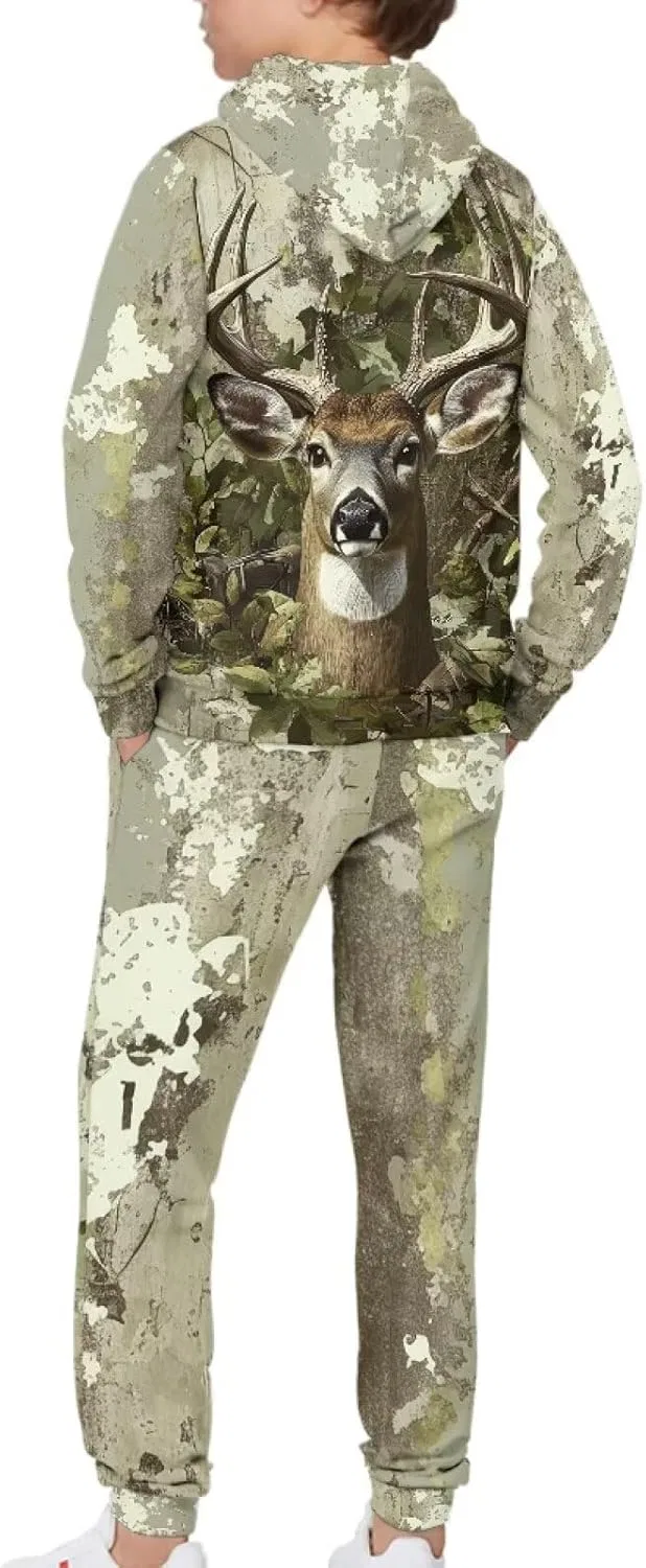 Детский спортивный костюм из флиса DISNIMO, Deer Camo Hunting — фото 2