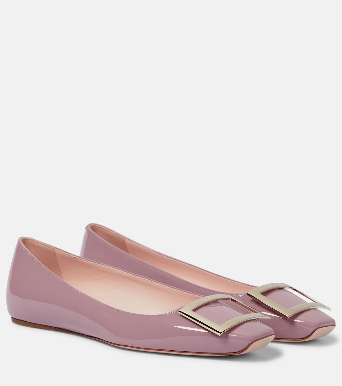 Лакированные балетки Trompette Roger Vivier, розовый