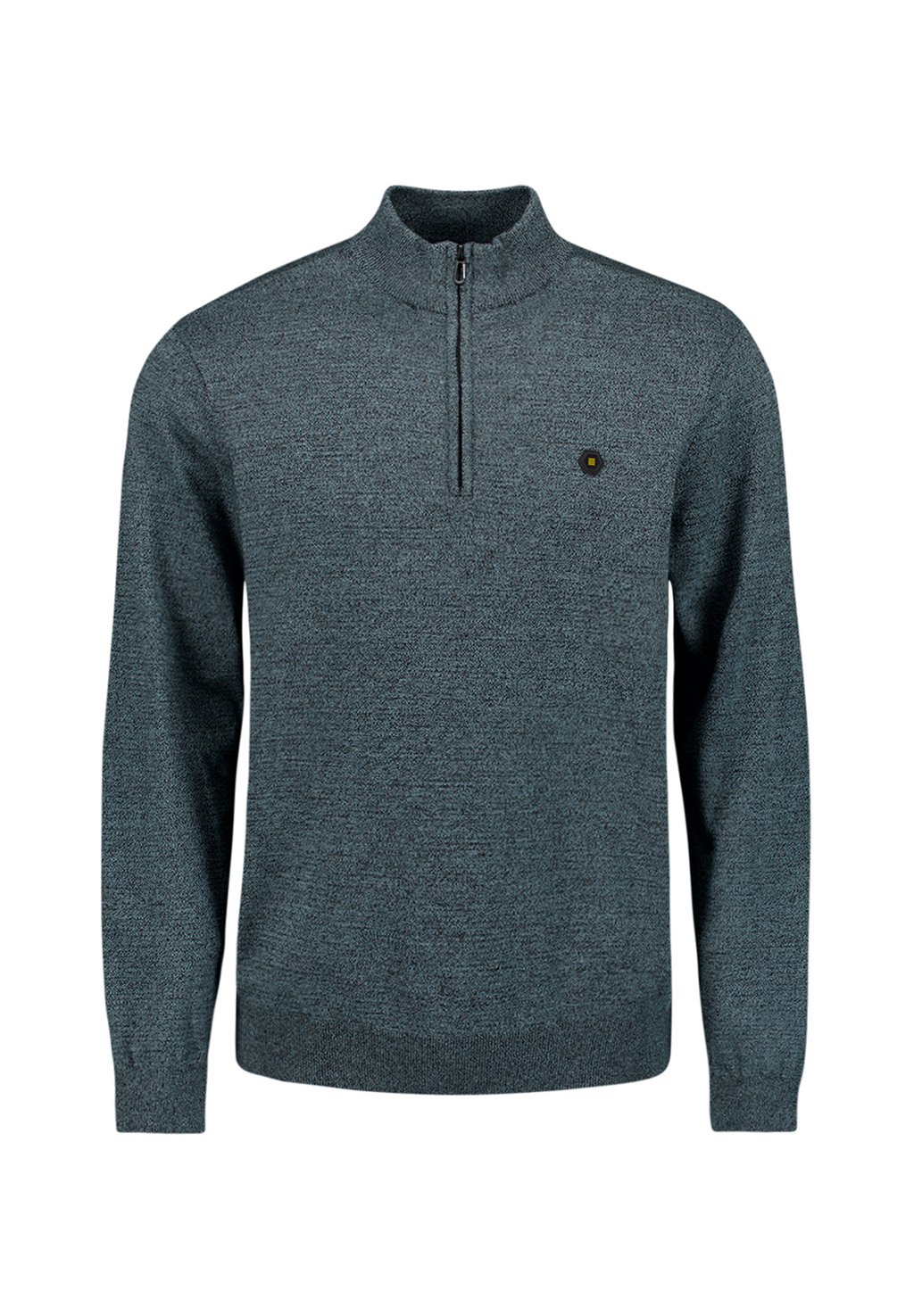 

Джемпер HALF ZIP COLOURED MELANGE NO EXCESS, сине-серый