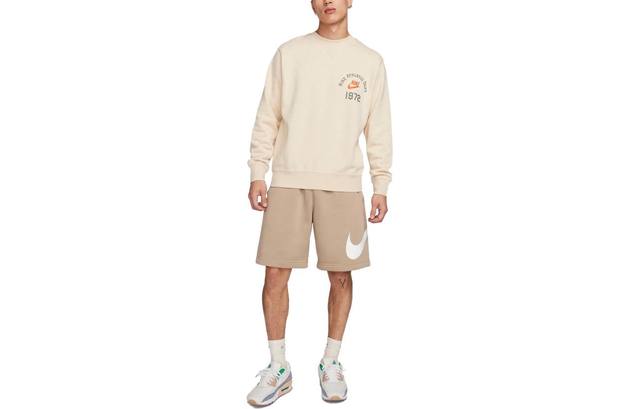 Спортивная толстовка Nike Sportswear Club Fleece Sweatshirt (Asia Sizing) 'Beige' FQ7972-252, бежевый — фото 3