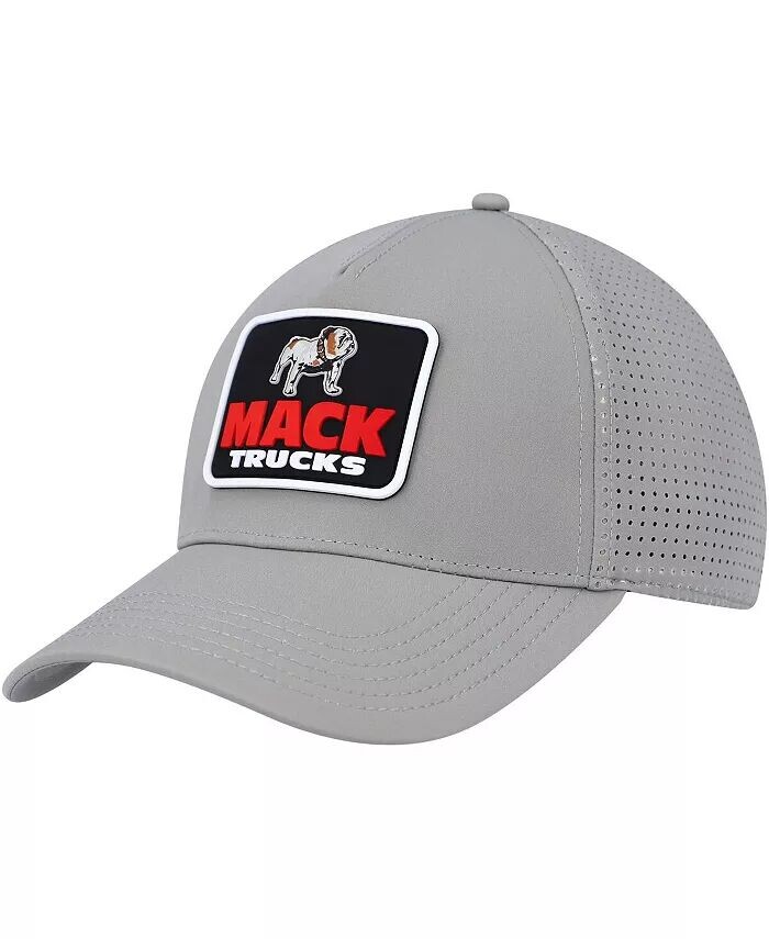 

Мужская серая кепка Mack Trucks Super Tech Valin Trucker Snapback American Needle, серый