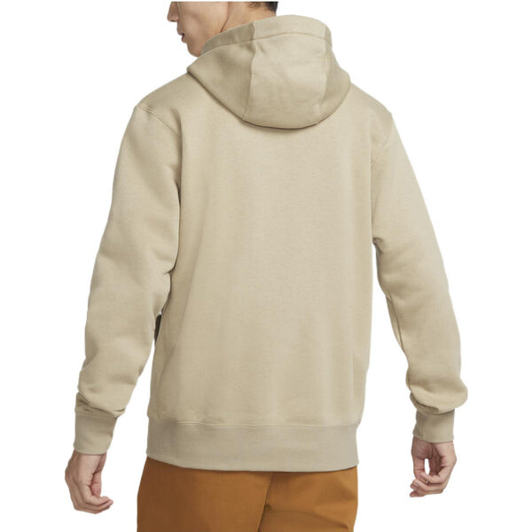 Толстовка Nike Big Logo Sportswear Club Fleece Full-Zip Hoodie 'Khaki', хаки — фото 2