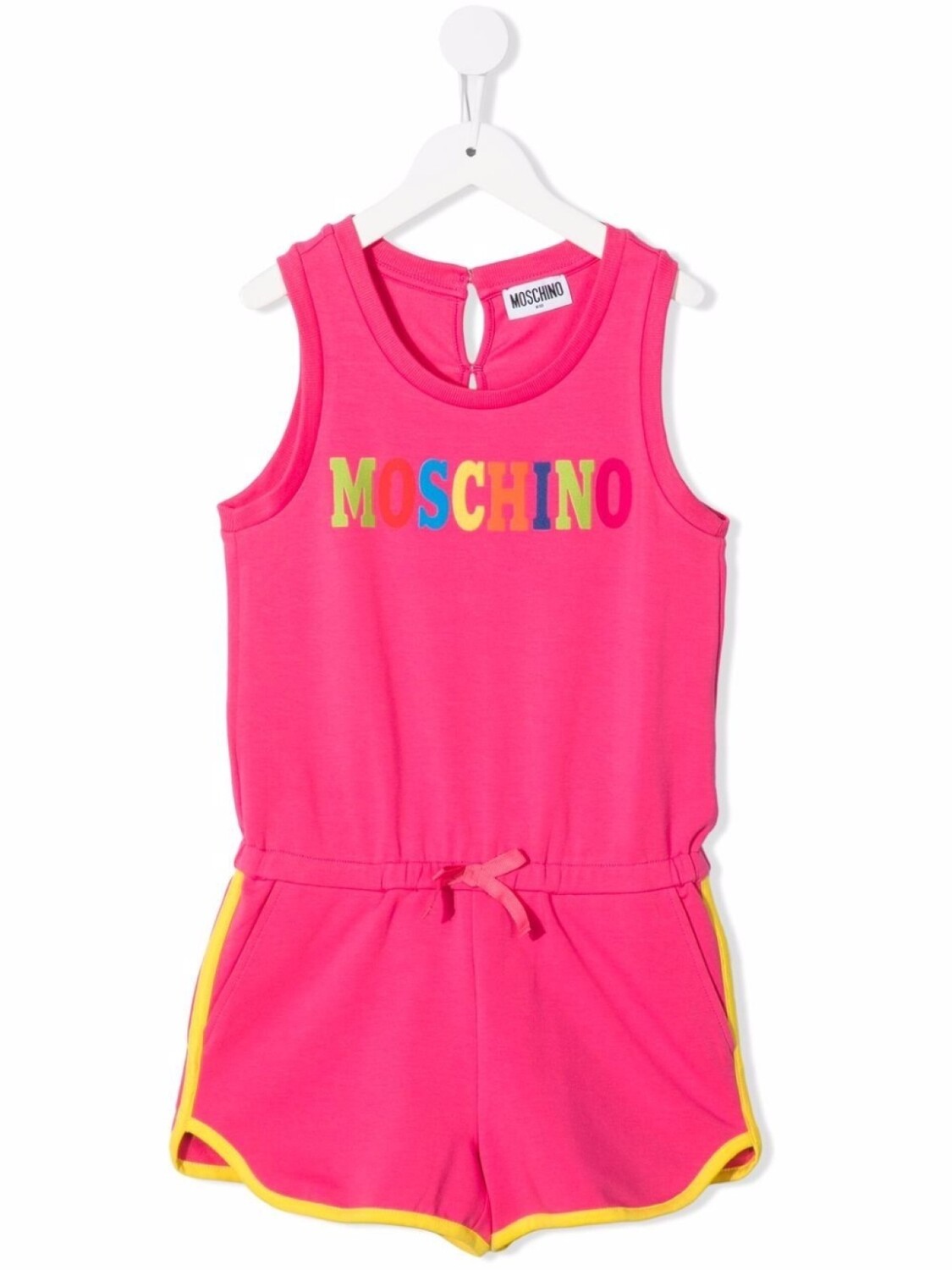 

Комбинезон с логотипом Moschino Kids, розовый