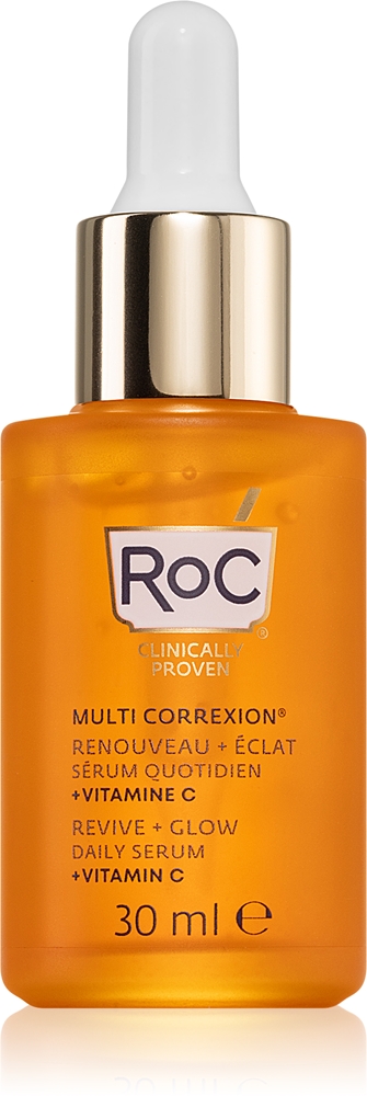

Multi correxion revive + glow осветляющая сыворотка с витамином С для лица и шеи Roc, 30 мл