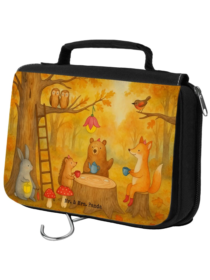 

Mr. & Mrs. Panda Косметичка с рисунком лесных животных для пикника, белого цвета