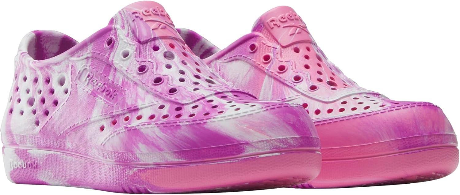 Кроссовки Reebok Unisex-Child Kid's Classic Nylon, белый/бордовый — фото 2