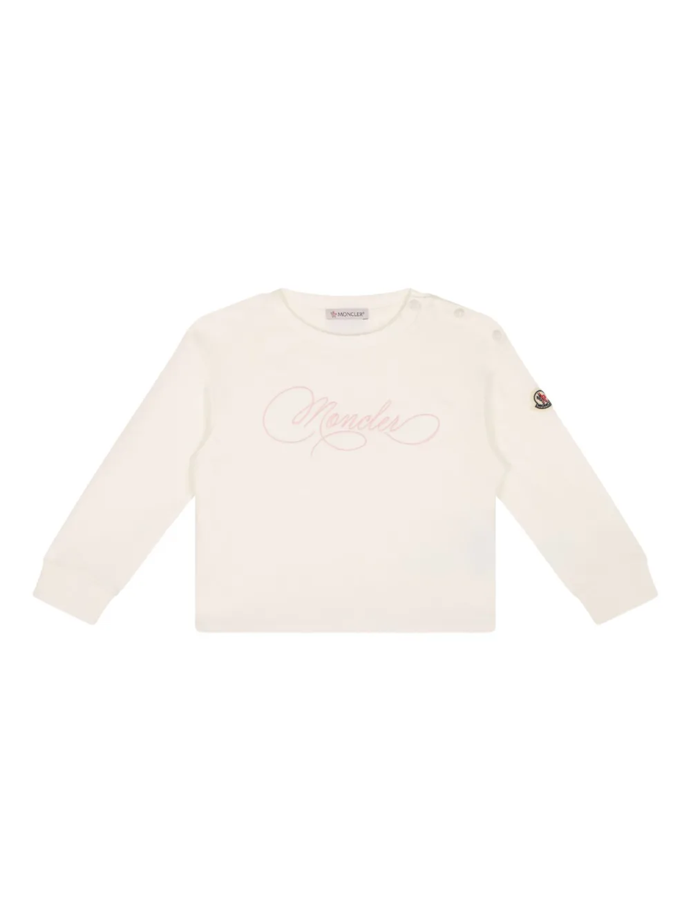 

Спортивный костюм с вышитым логотипом Moncler Enfant, нейтральный