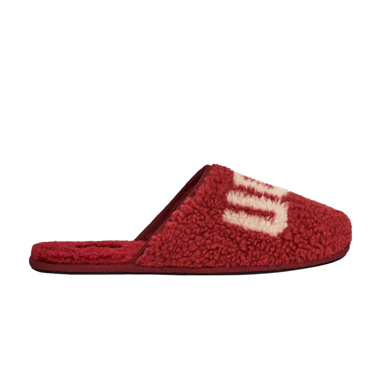 

Шлепанцы UGG Scuff Slipper Curly Graphic - Red Wine, красный