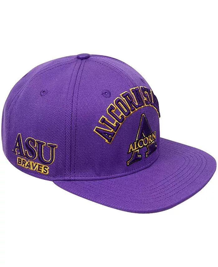 

Мужская фиолетовая бейсболка Alcorn State Braves Evergreen с аркой и логотипом Snapback Pro Standard