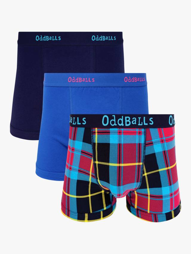 

Хлопковые боксеры с эффектом стрейч OddBalls, Pack of 3, Tartan