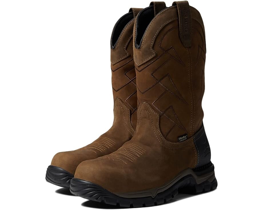 

Ботинки Irish Setter Two Harbors 11" Waterproof Composite-Toe Pull-On EH, коричневый