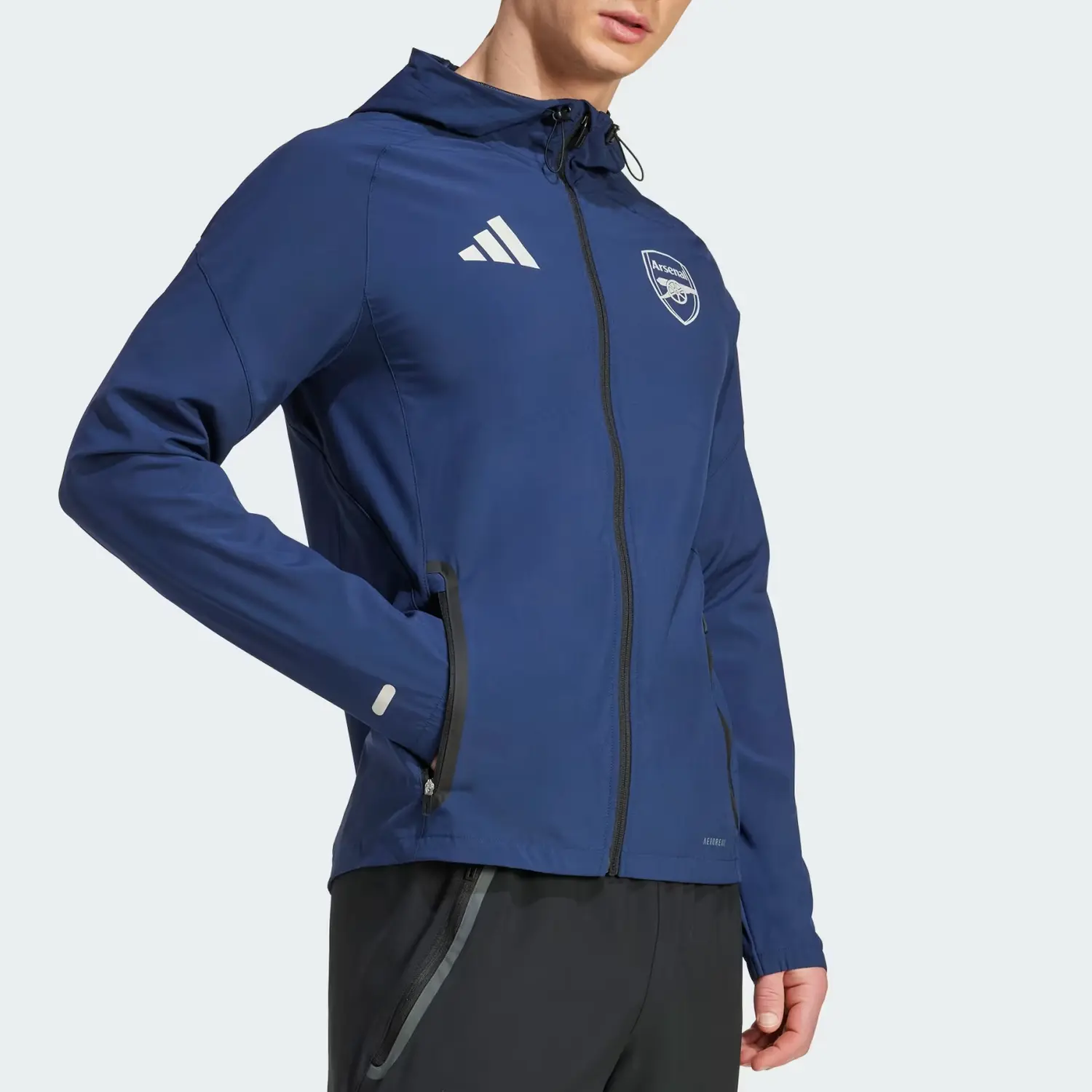 Футболка Arsenal Tiro 25 Competition Vis Tech Travel Adidas, темно-синий — фото 3
