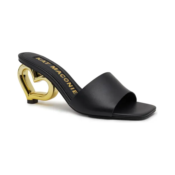 Кожаные тапочки Kat Maconie, черный