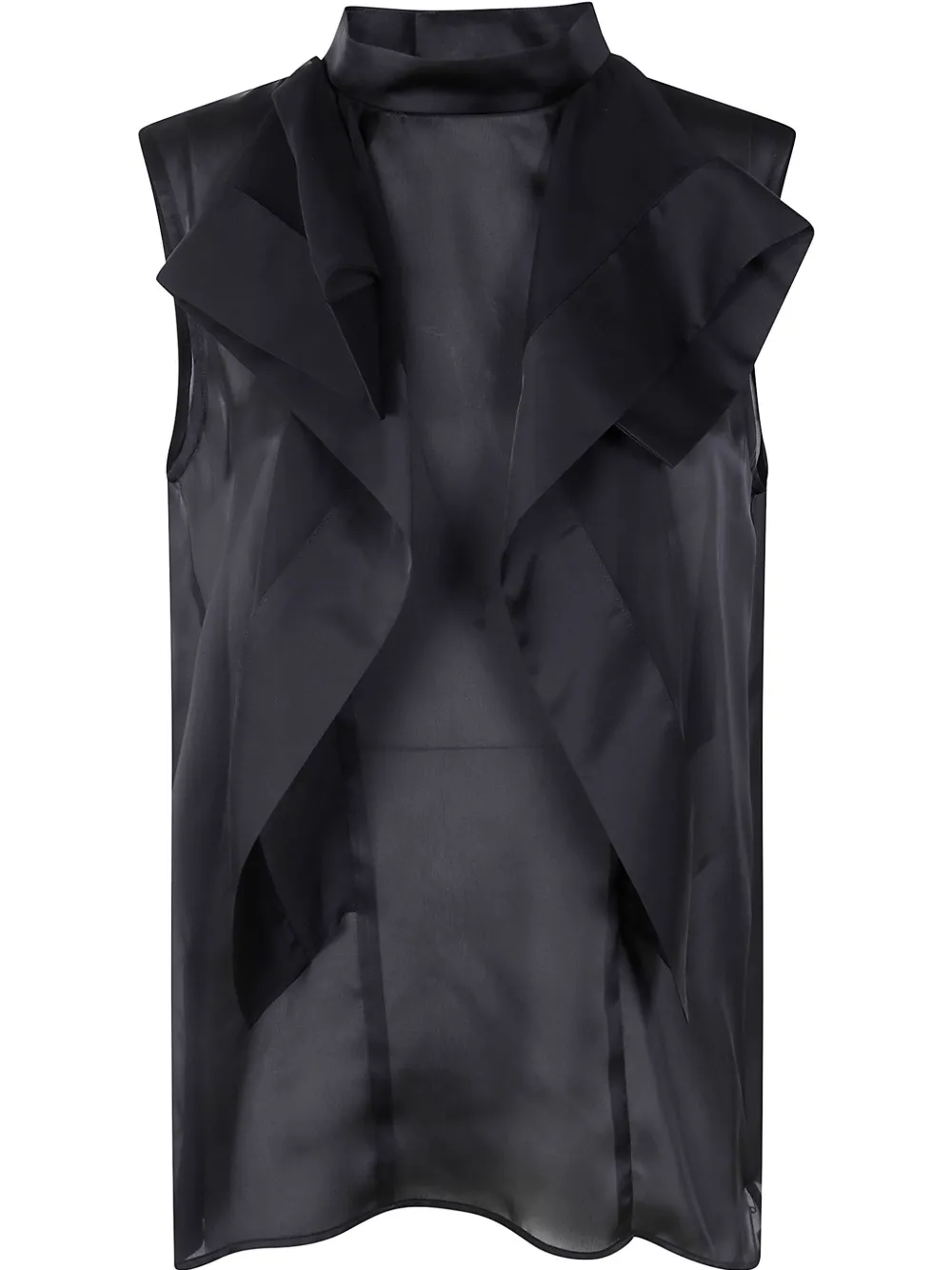 

Топ с оборками SACAI, черный