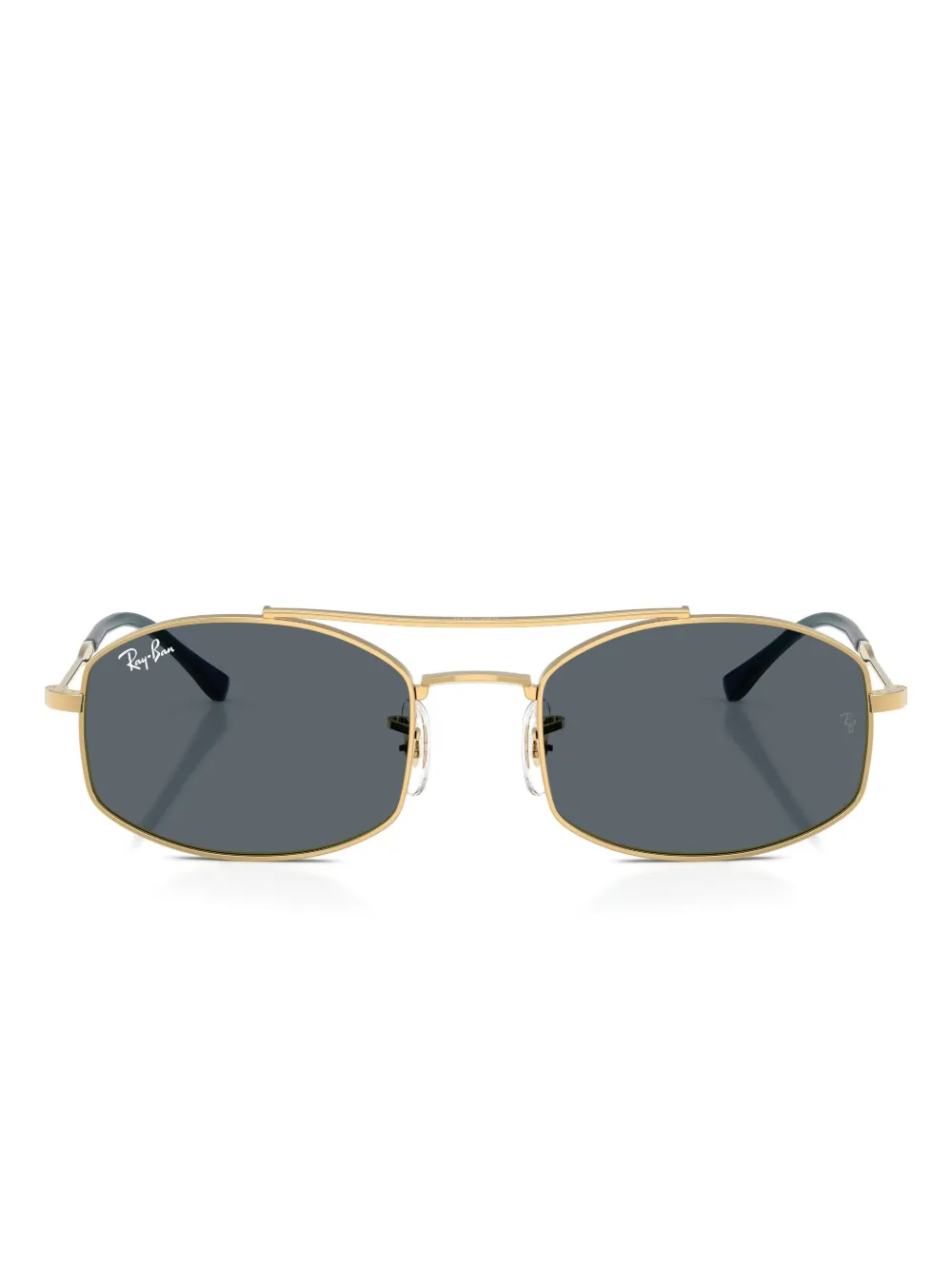 

Солнцезащитные очки овальной формы Ray-Ban, золотой