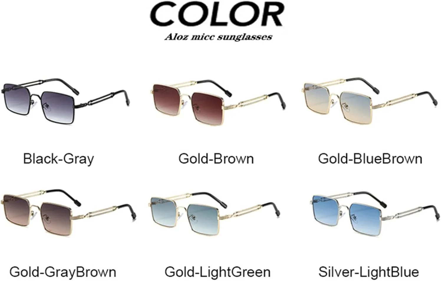 

Солнцезащитные очки в стиле панк для женщин и мужчин, роскошные, с металлическим градиентом, для женщин, защита от УФ-излучения UV400 VFDHN, Gold-bluebrown