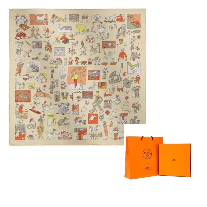 

HERMES Шёлковый шарф Multicolor, Multicolor