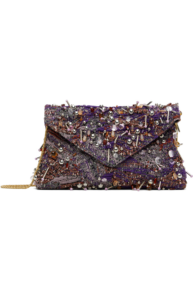 

Декорированная сумка-конверт Dries Van Noten, красный