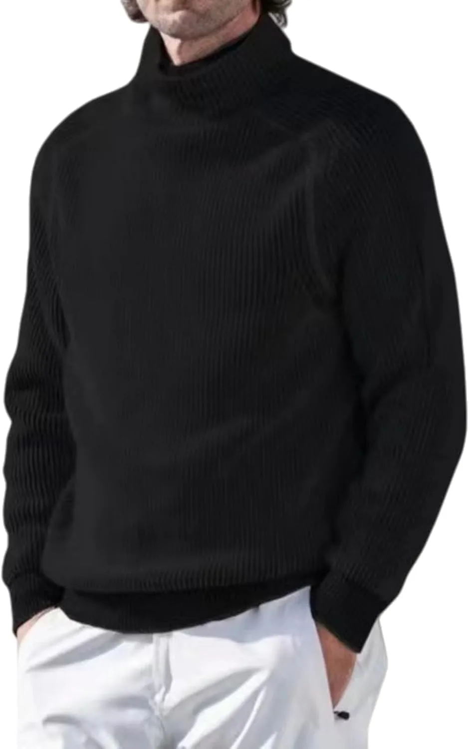 

Мужской водолазка casual, зимняя мода, slim fit