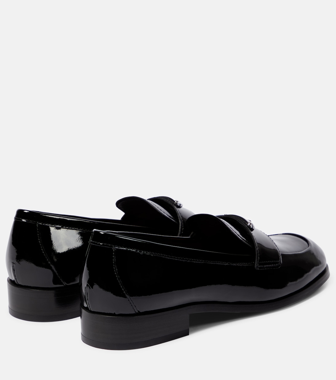 Лоферы из лакированной кожи Prada, черный — фото 3