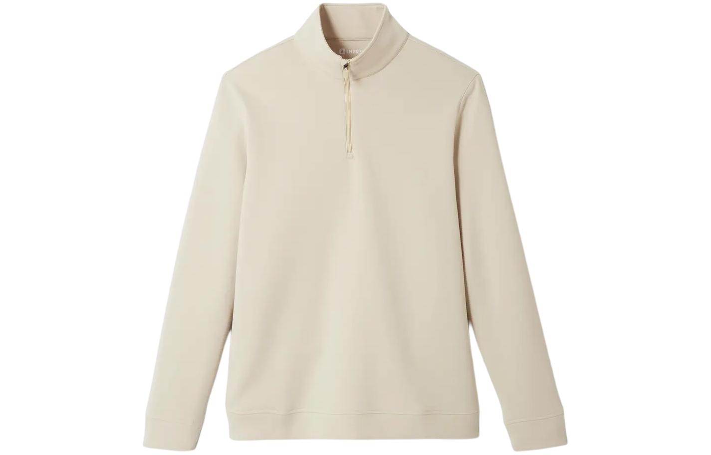 

Свитшот мужской светло-белый серый DECATHLON, светло-белый лаймово-серый