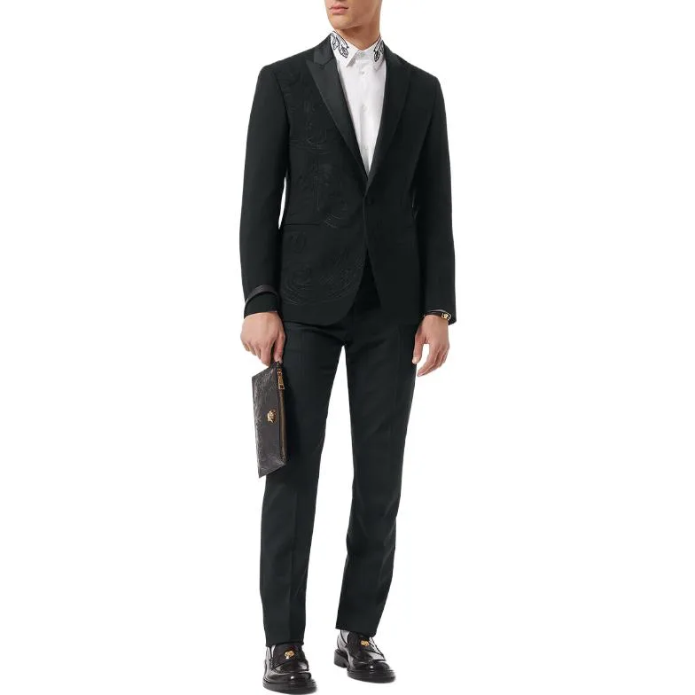 VERSACE Костюм Business Suits Men's Black Moderate — фото 4