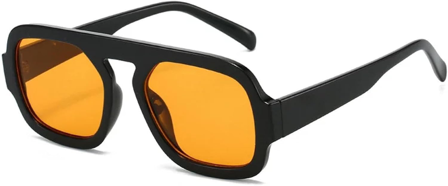 

Солнцезащитные очки с защитой от УФ-излучения UV400 | Яркие цвета | Для женщин и мужчин | Для занятий спортом на открытом воздухе и вождения DSVIGF, Black-orangeyellow