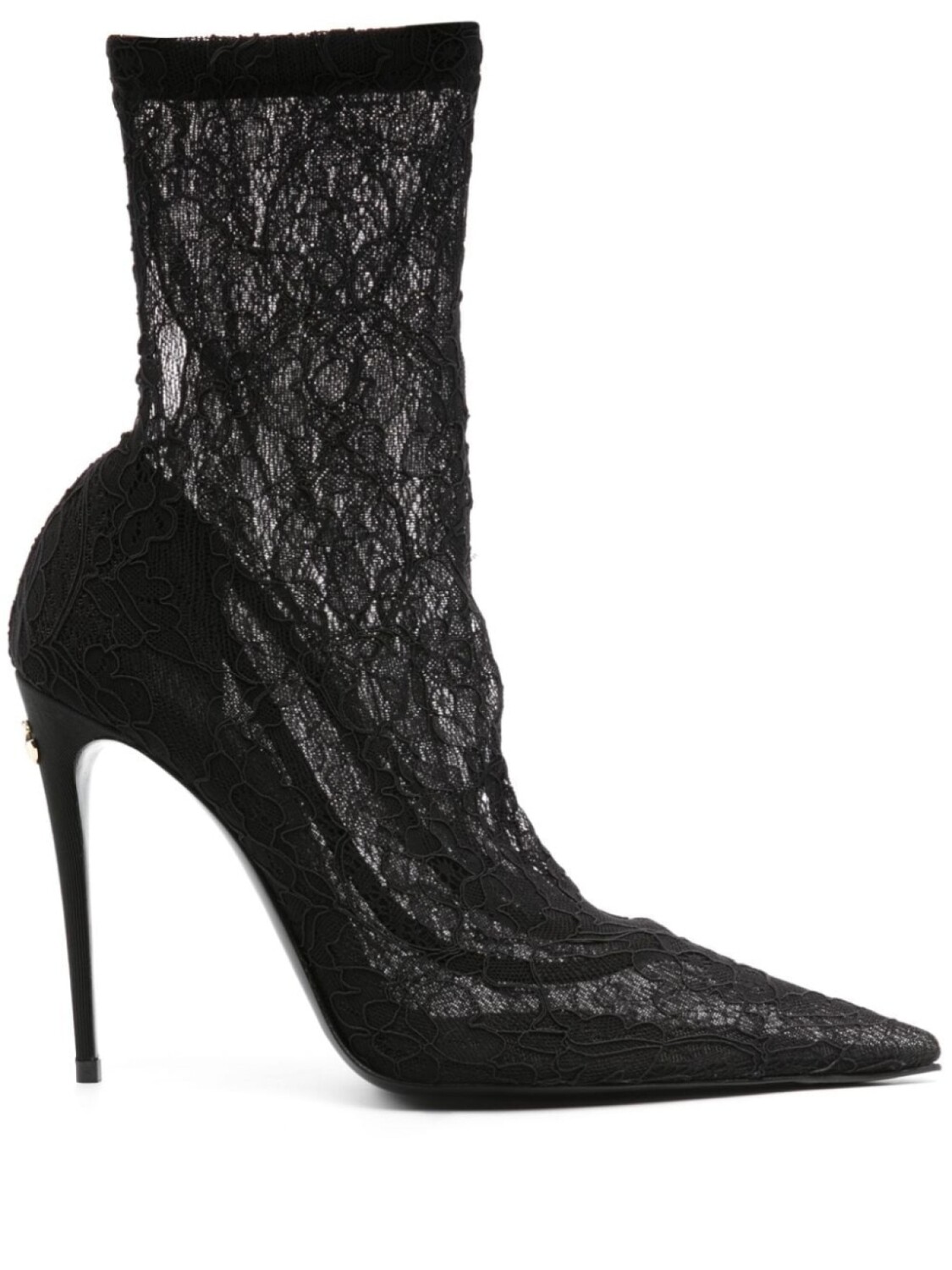 

Dolce & Gabbana 110mm corded-lace boots, черный