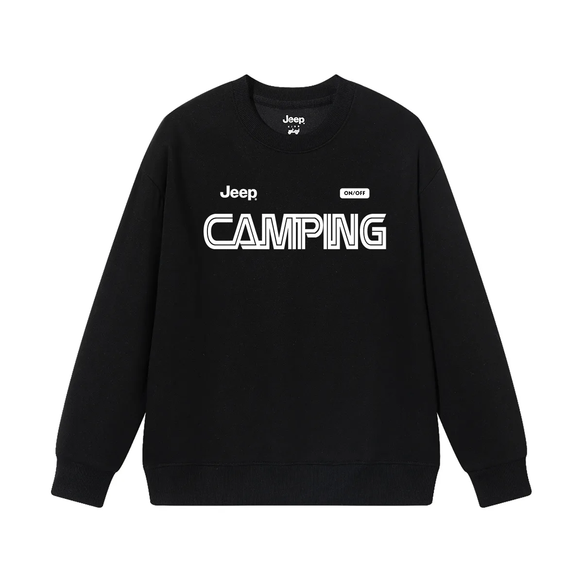 Детский свитшот с круглым вырезом Jeep, Coffee[Fleece-Lined] — фото 4