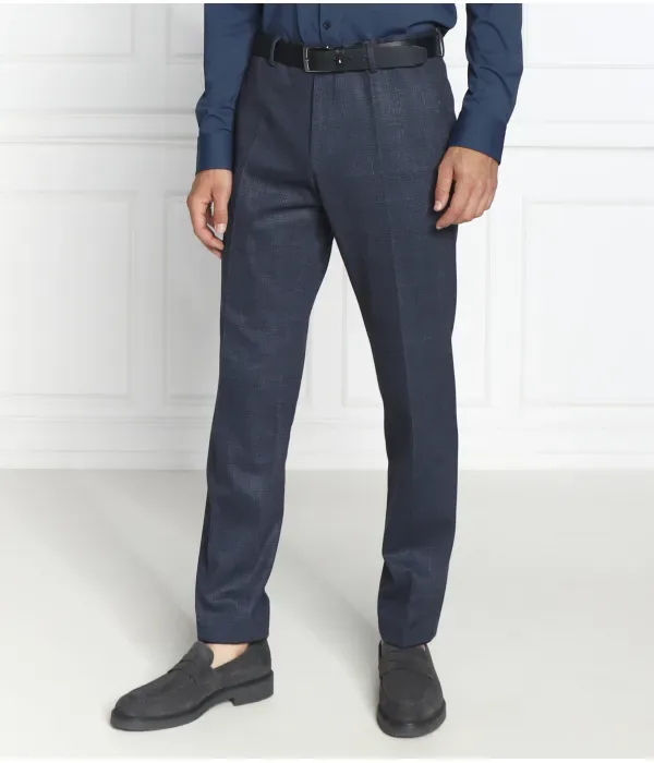 Брюки h-genius-j-mm-224 slim fit Boss, темно-синий — фото 3
