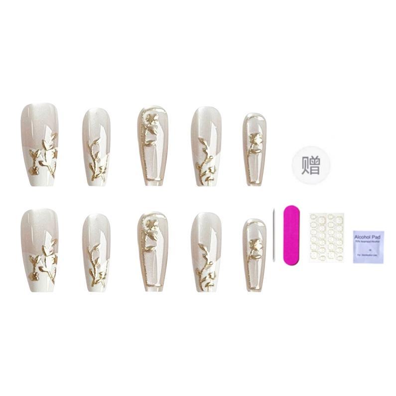 

Китайский стиль позолоченная цветочная лоза новая китайская стиль дзен тушь искусственный ноготь средняя лестница 24mm ORANOT, Long Ladder Xs, Suitable For Small Hands 14-10-11-10-7