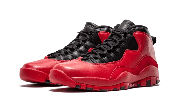 Кроссовки Air Jordan PSNY x Air Jordan 10 Retro 'Public School Promo', красный — фото 4