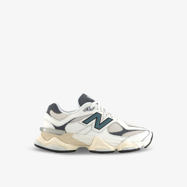 

9060 кроссовки из кожи и сетки с фирменной нашивкой New Balance, синий