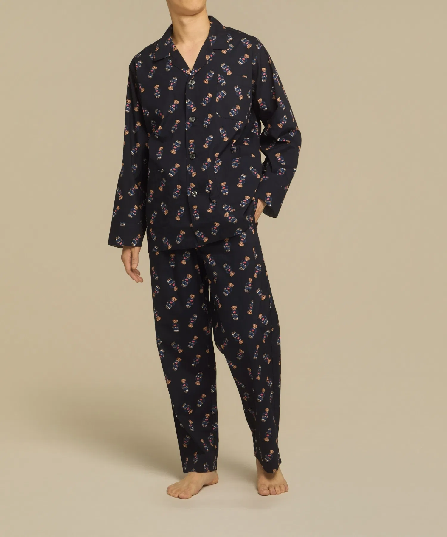 【POLO RALPH LAUREN】Свитер с флагом Америки и пижамой в виде медведя — фото 3