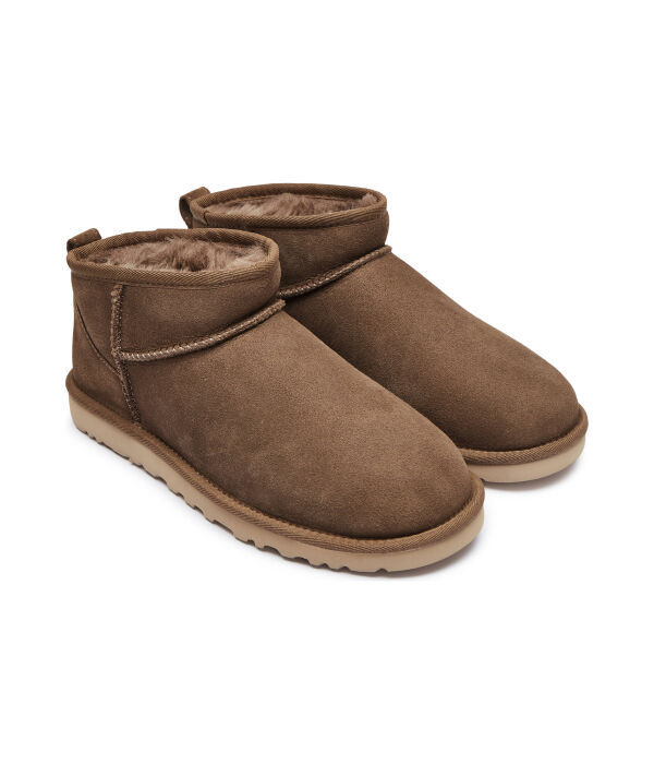 Мужские угги зимние Ugg классические ультра мини короткие, коричневый — фото 3