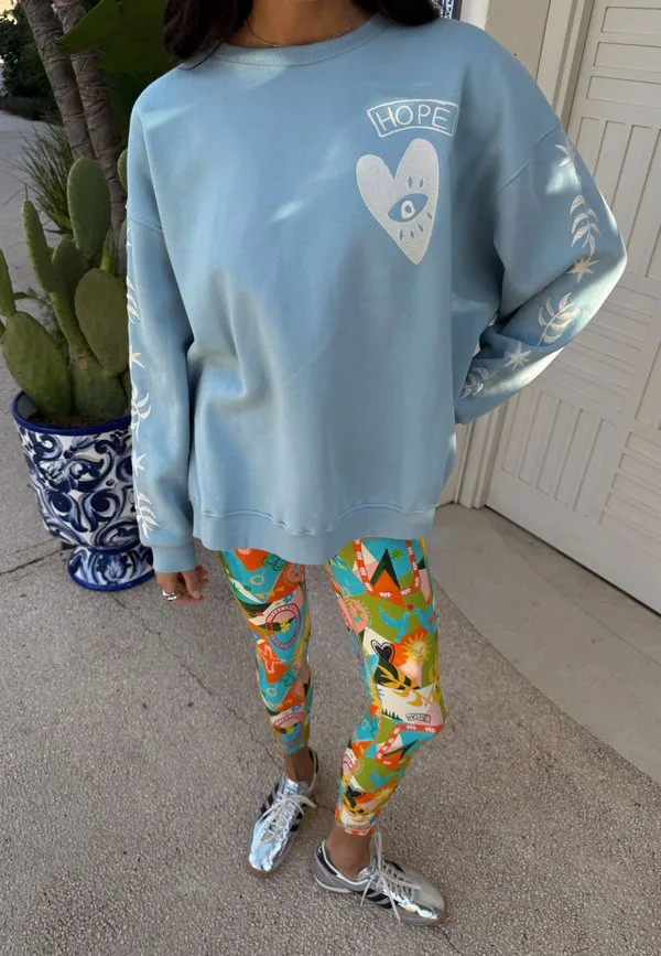 

Толстовка стандартного кроя с вышивкой Never Fully Dressed, Blue, Синий, Толстовка стандартного кроя с вышивкой Never Fully Dressed, Blue