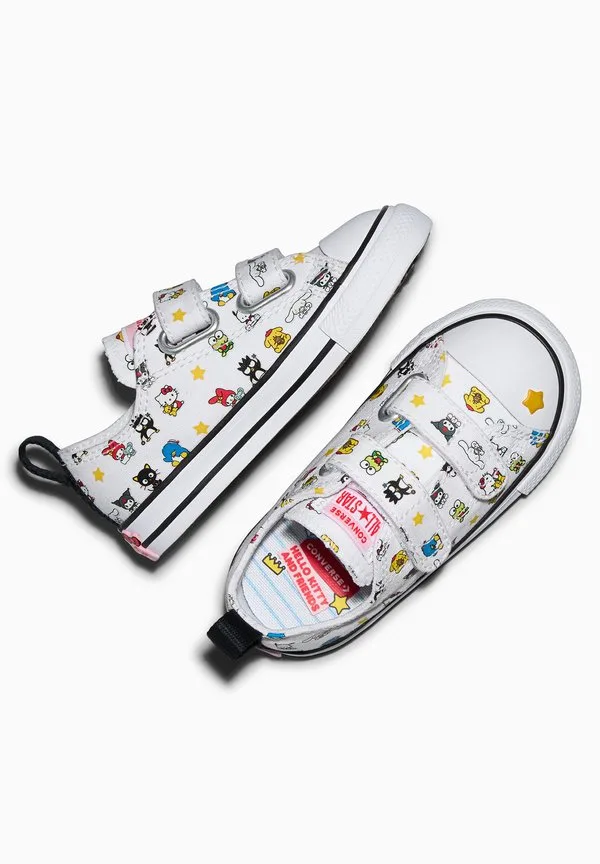 X hello kitty и друзья, детские туфли чака тейлора Converse, White Black White — фото 3