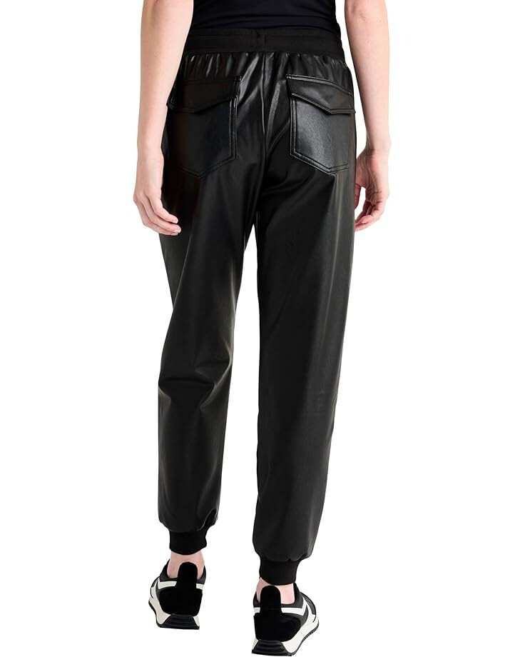 

Брюки Splendid Leather Joggers, черный