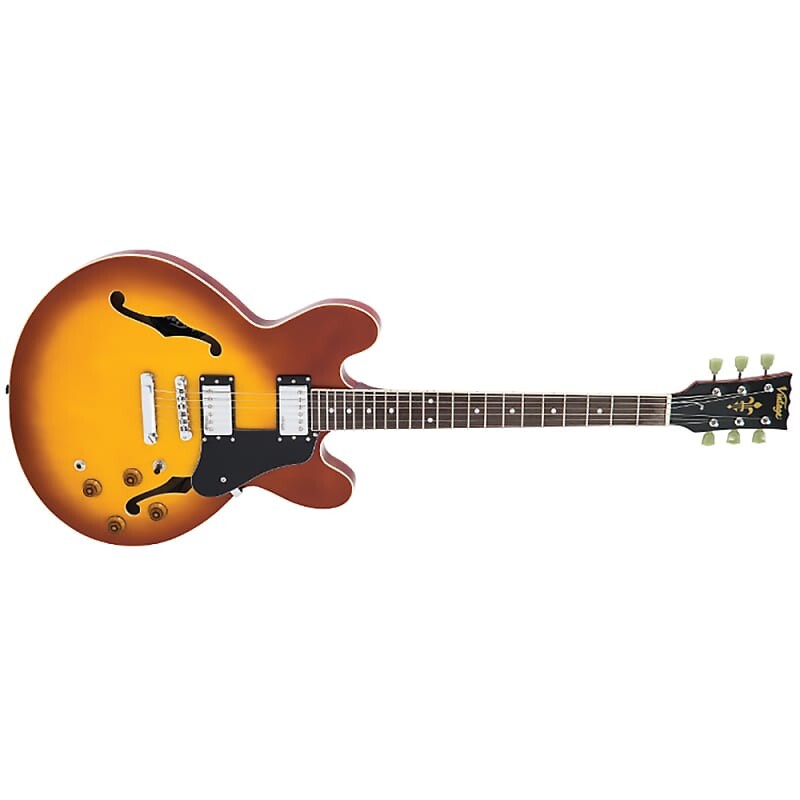 

Электрогитара Vintage VSA500HB Semi-Hollow Electric Guitar, Honeyburst
