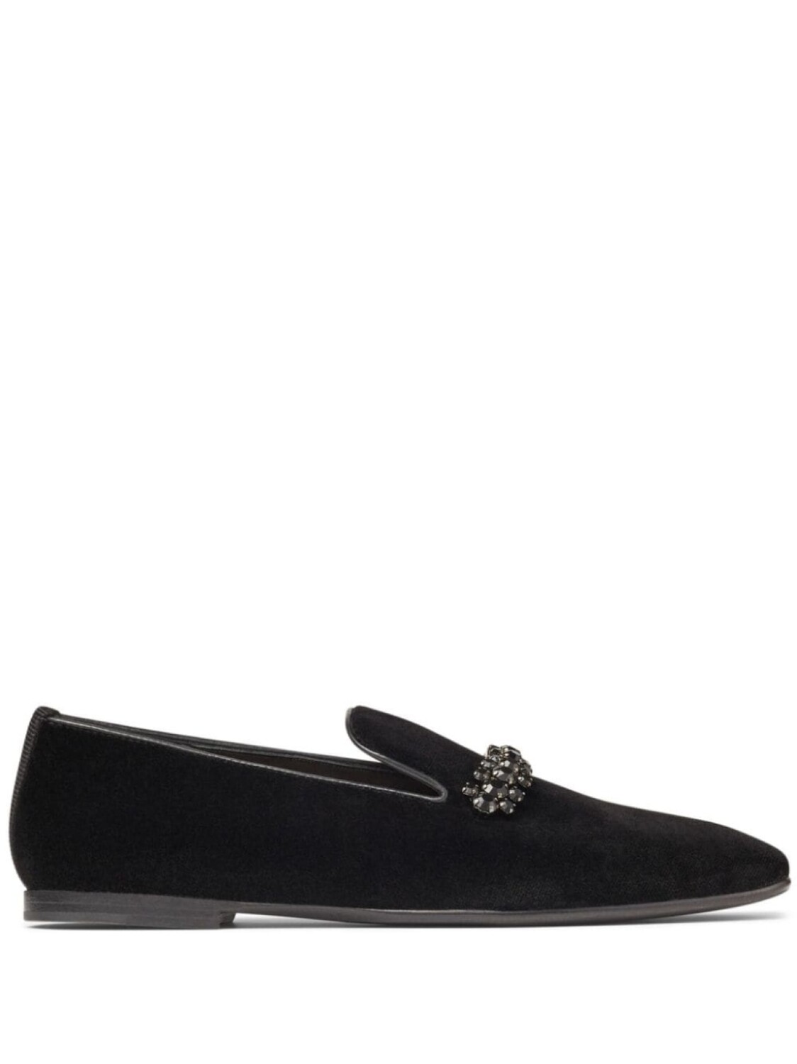 

Jimmy Choo бархатные слиперы Bing с кристаллами, черный