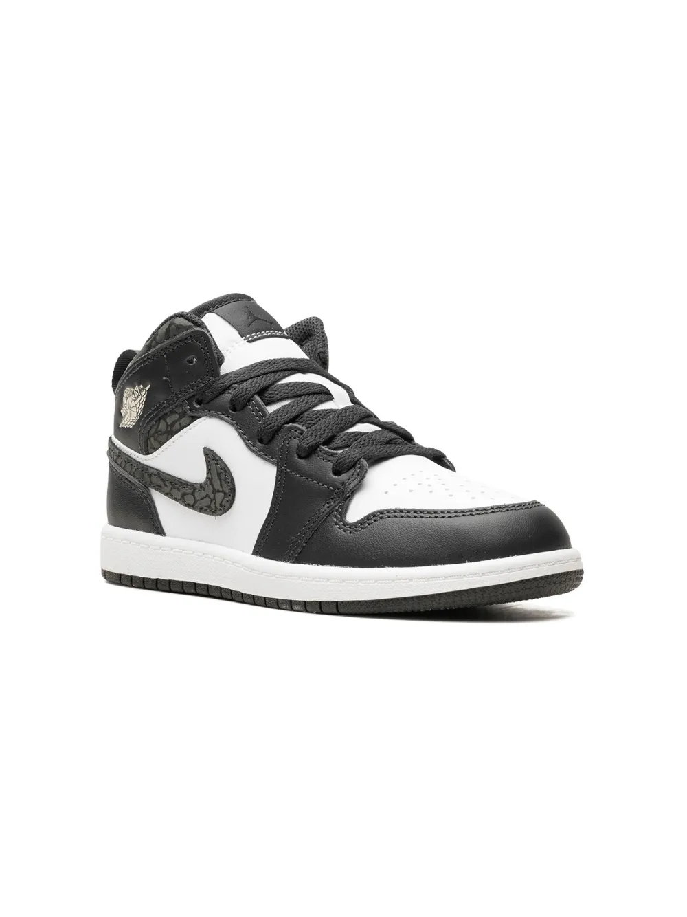 

Кроссовки Air Jordan 1 Mid Panda Elephant Jordan Kids, черный