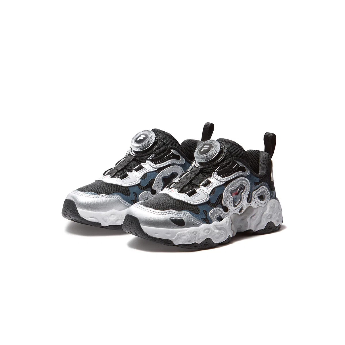 Кроссовки беговые детские Heritage FHT FILA KIDS черные/серебристые — фото 4