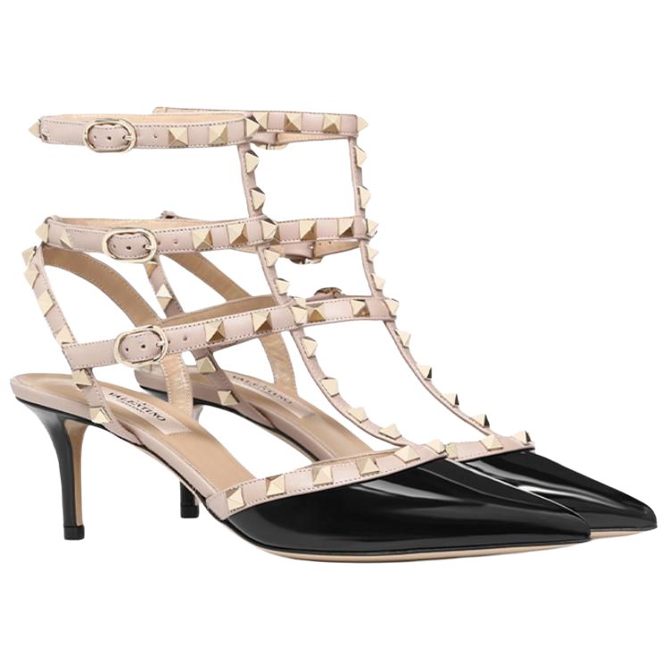 ROCKSTUD Slim Heel Высокие каблуки 6.5 см Женские Черные Valentino — фото 4