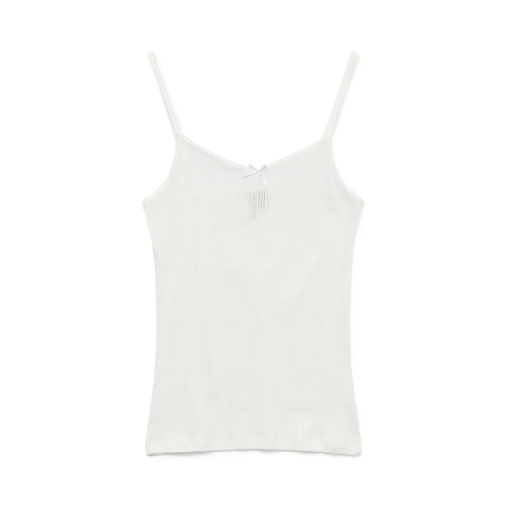 

Футболка без рукавов Vero Moda Lisa Pointelle, белый