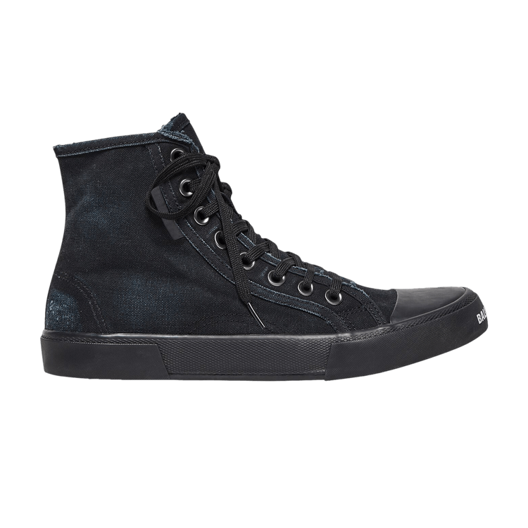 

Кроссовки Balenciaga Paris High 'Destroyed - Triple Black', черный